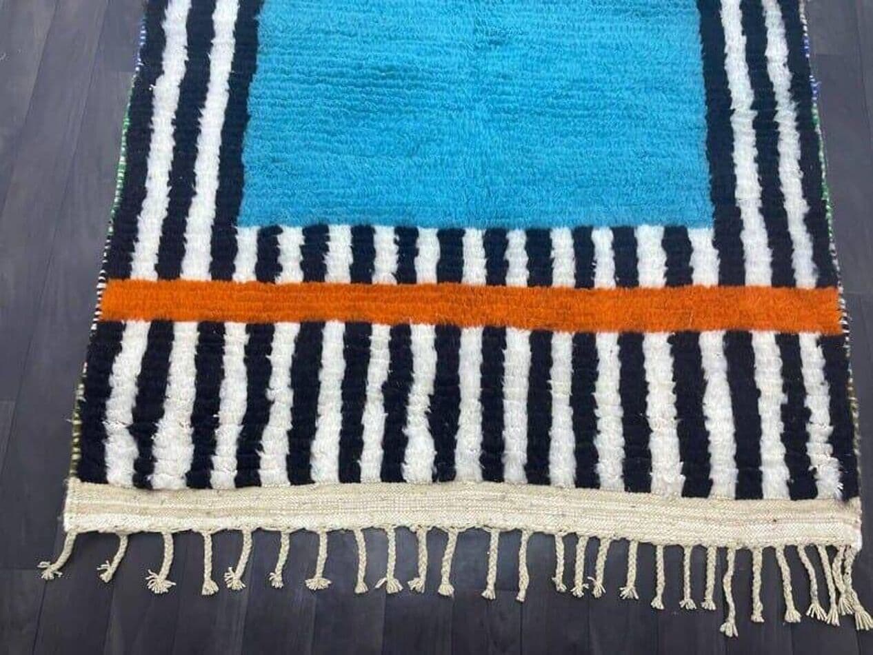 Ręcznie tkany dywan 150x250 cm, wełna, multikolor, Maroko - 208708