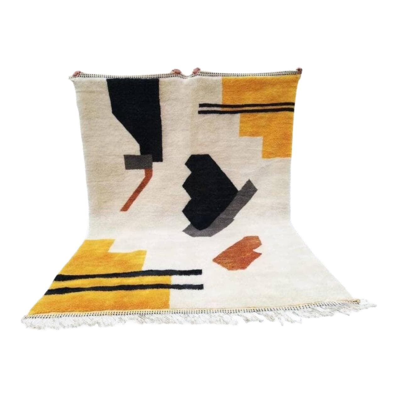 Ręcznie tkany dywan 200x300 cm, wełna, multikolor, Maroko