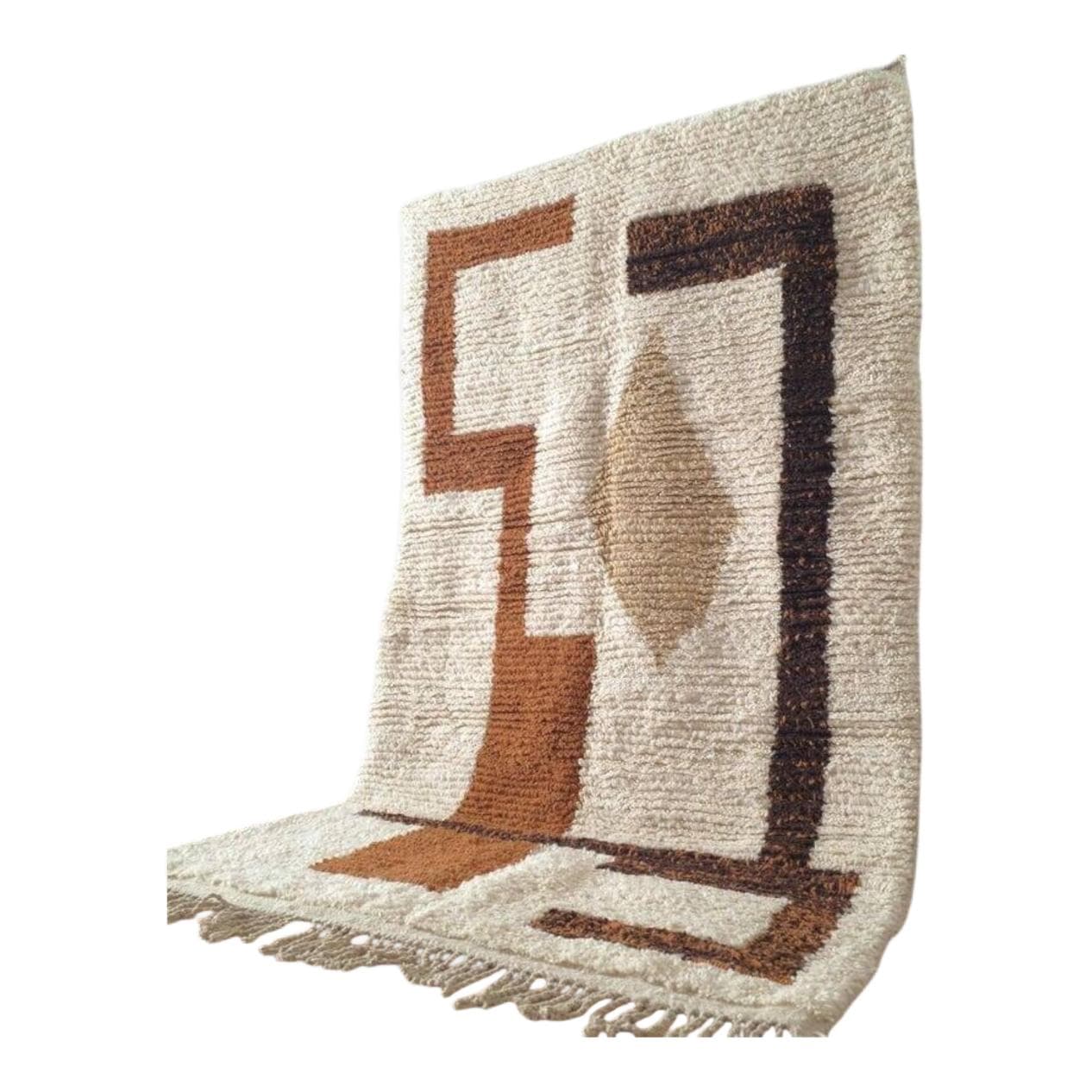 Handmade rug 150x250 cm, wool, multicolour, Morocco