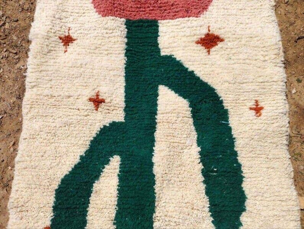 Ręcznie tkany dywan 200x300 cm, wełna, wielokolorowy, Maroko - 209189