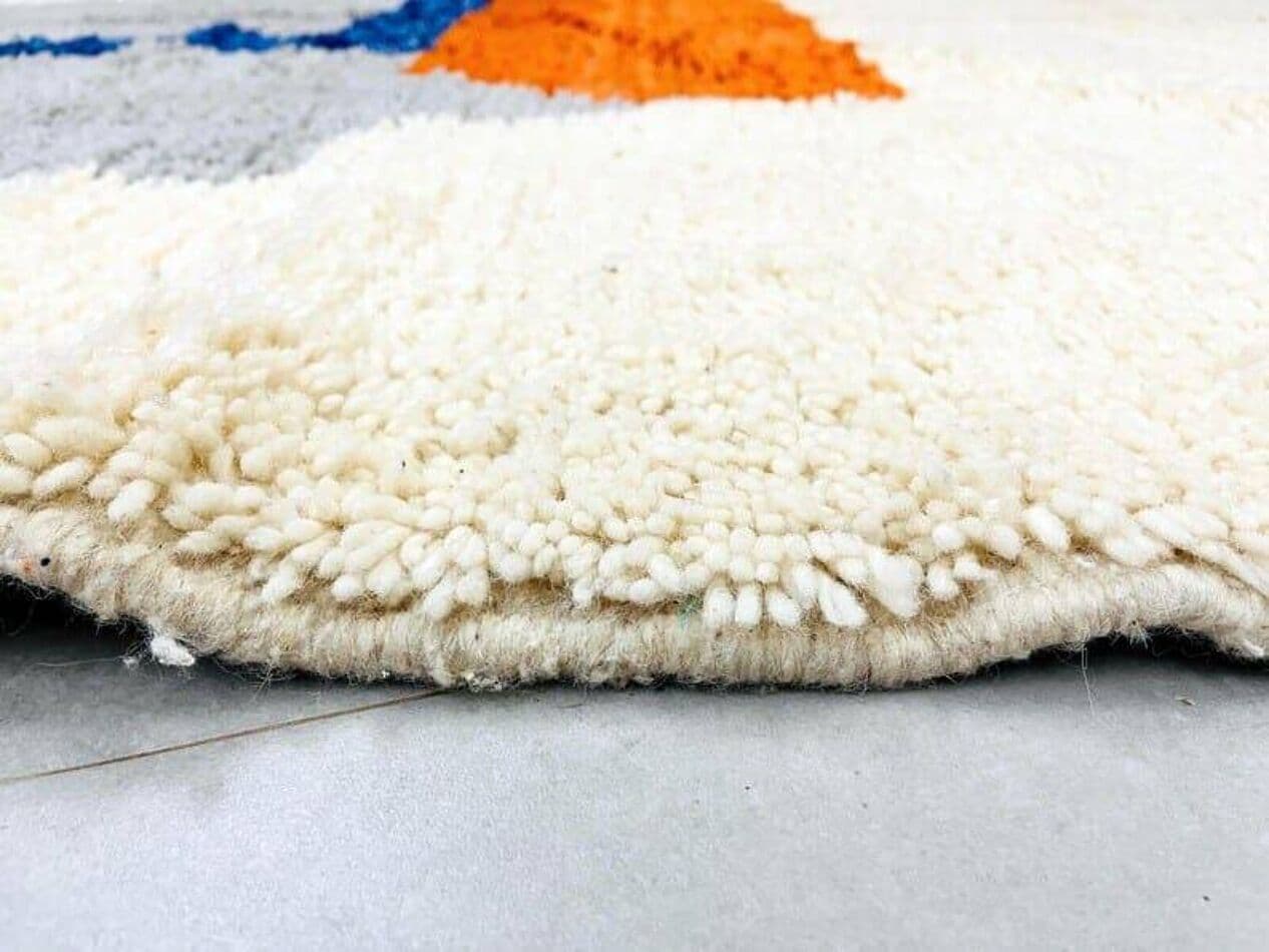 Handwoven rug 160x240 cm, wool, multicolor, Morocco - 209177