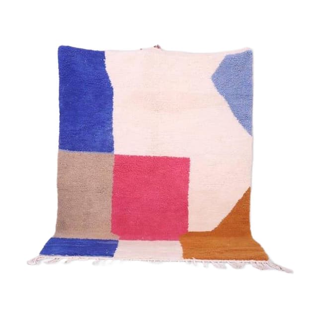 Handwoven rug 160x250 cm, wool, multicolour, Morocco - DIMENSION