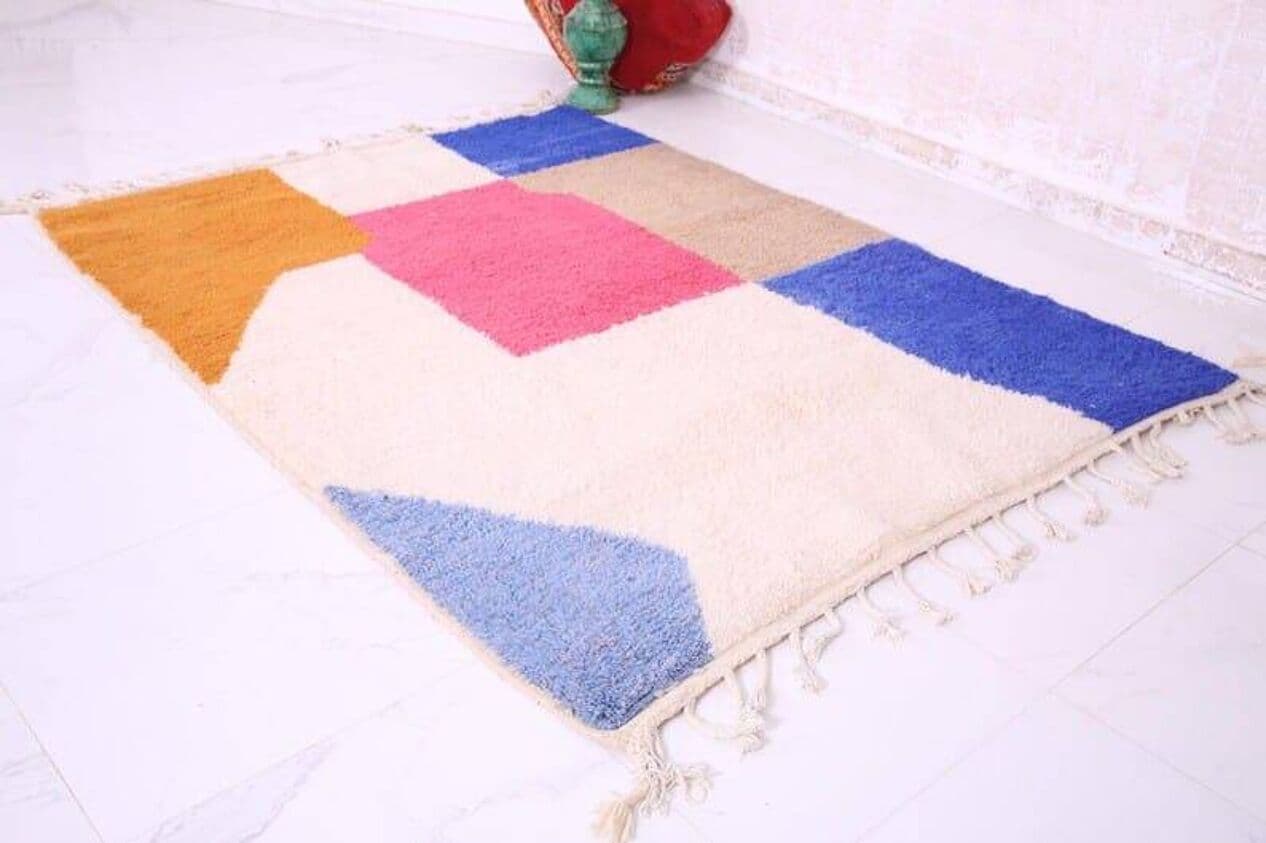 Handwoven rug 160x250 cm, wool, multicolour, Morocco - 209560