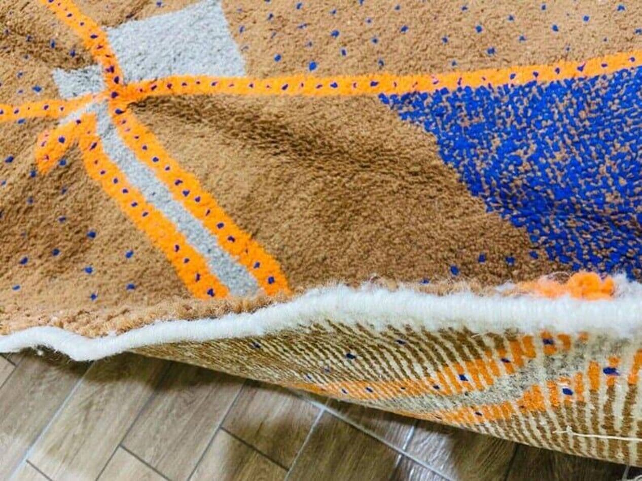 Handmade rug 100x200 cm, wool, multicolor, Morocco - 209557