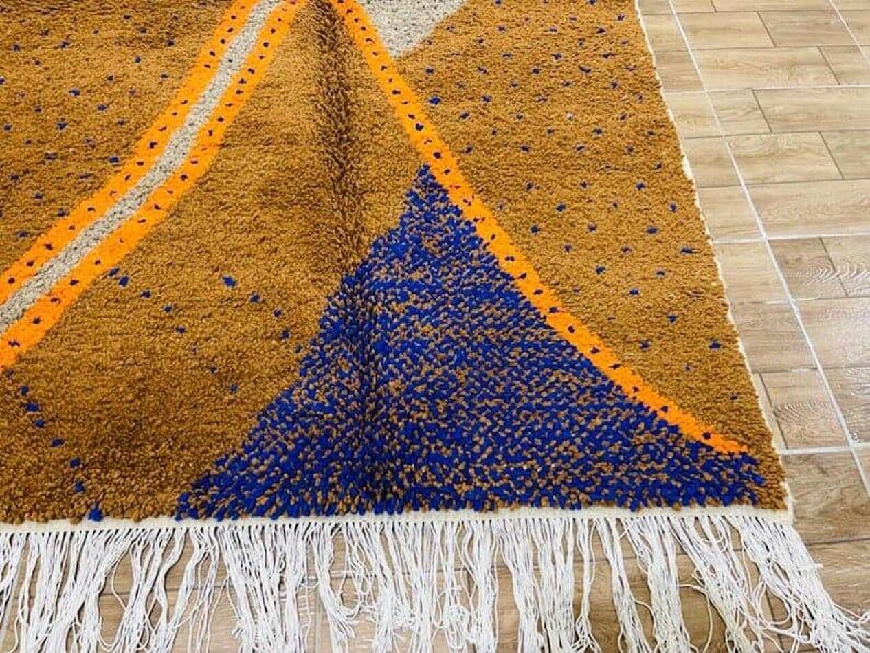 Handmade rug 100x200 cm, wool, multicolor, Morocco - 209555