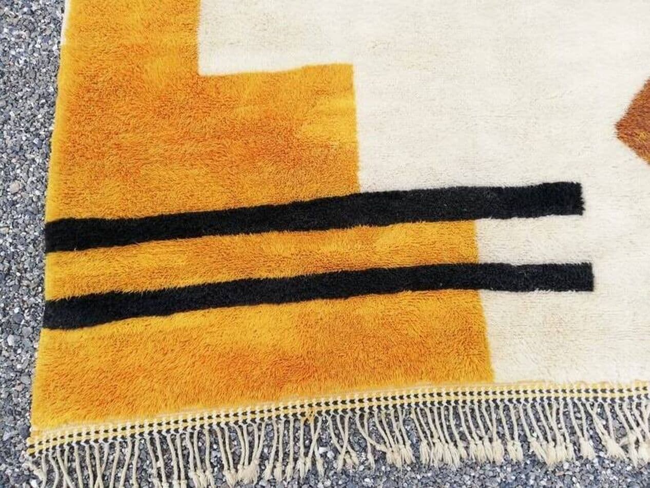 Ręcznie tkany dywan 100x200 cm, wełna, multikolor, Maroko - 209532