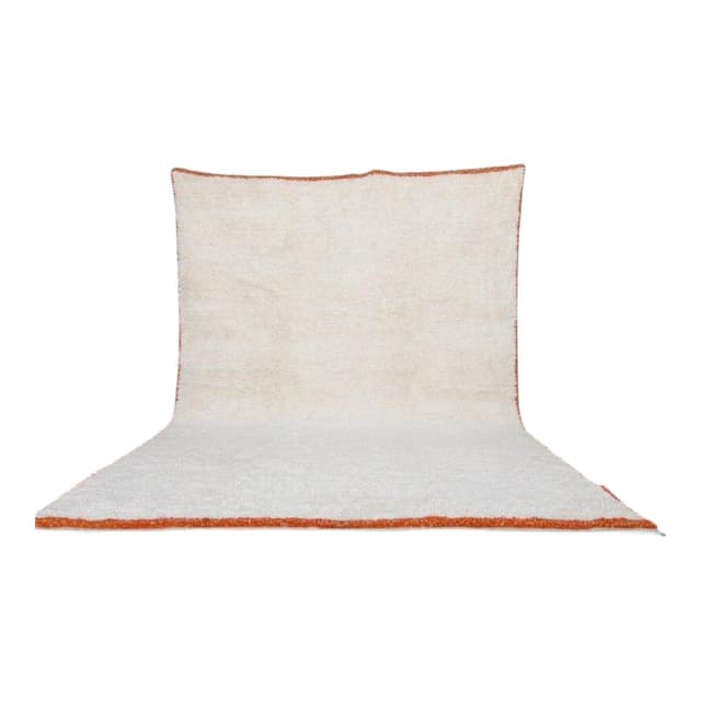 Handwoven rug 150x250 cm, wool, white, Morocco - DIMENSION