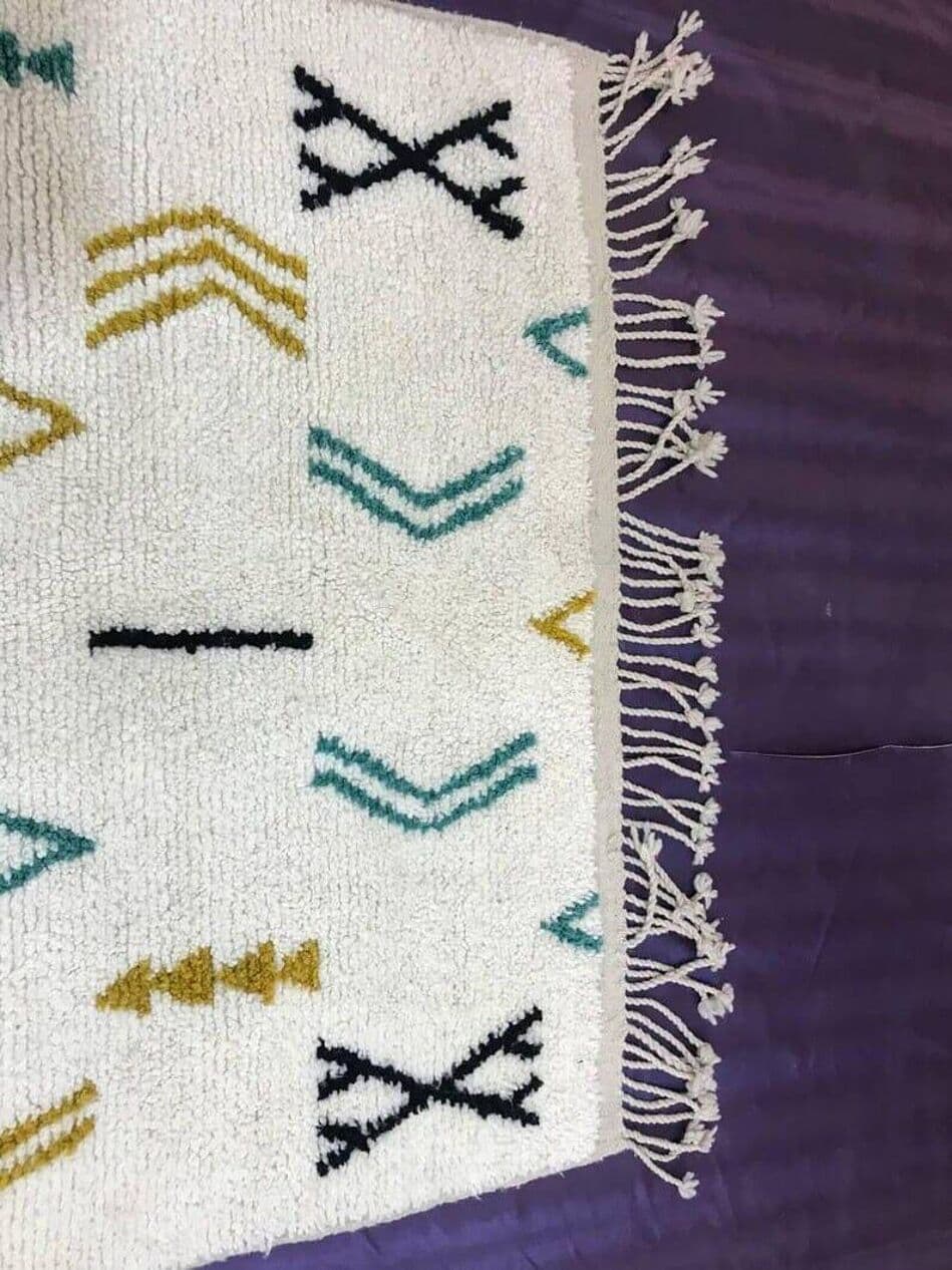 Handwoven rug 200x300 cm, wool, multicolor, Morocco - 209473