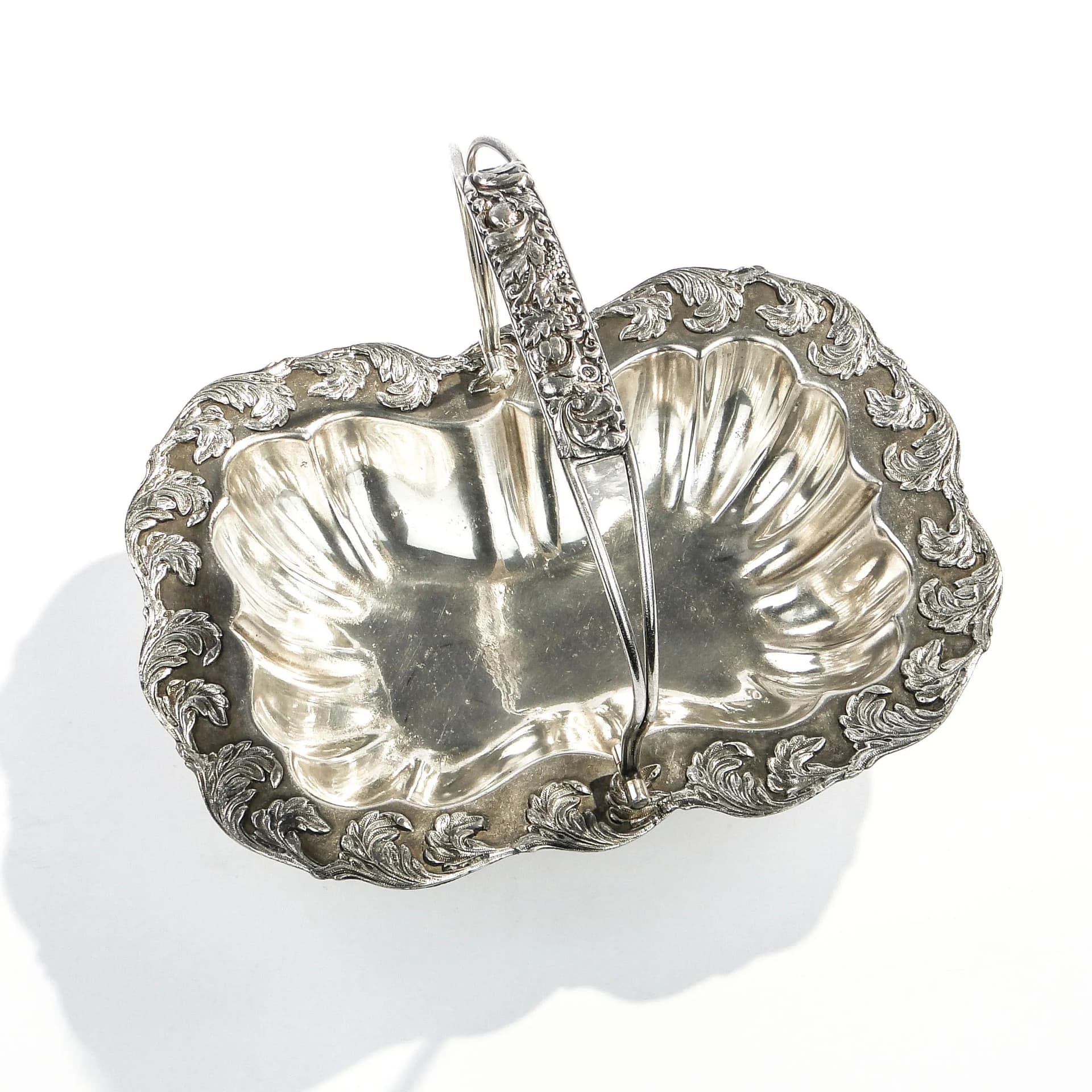 Fruit basket, Rococo Revival, silver-plated copper, Fraget, Poland, 19th c. - 15122