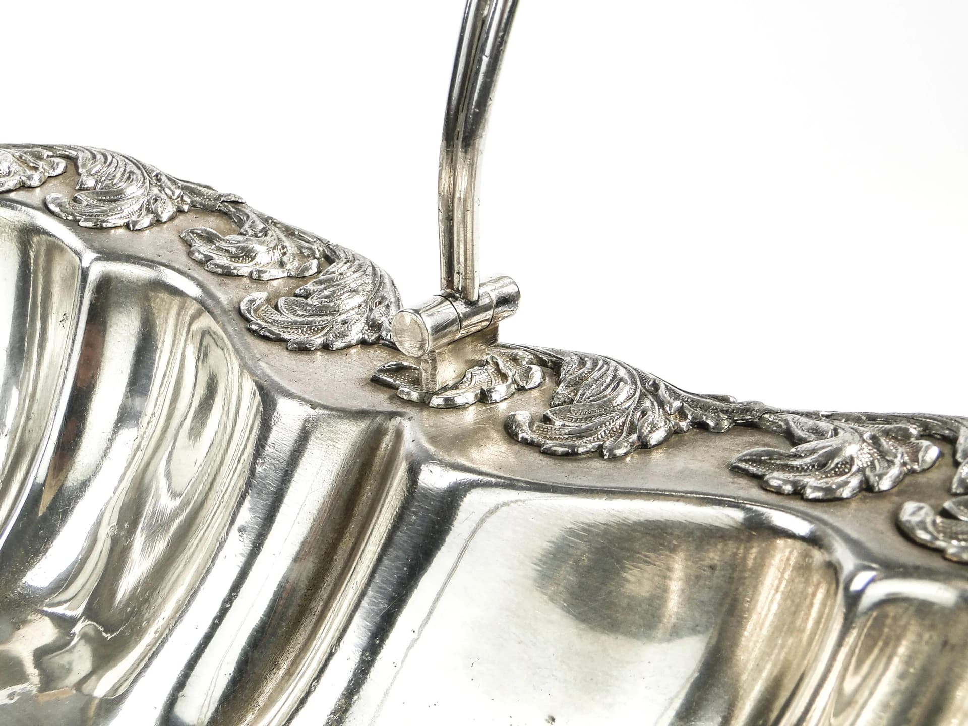 Fruit basket, Rococo Revival, silver-plated copper, Fraget, Poland, 19th c. - 15126