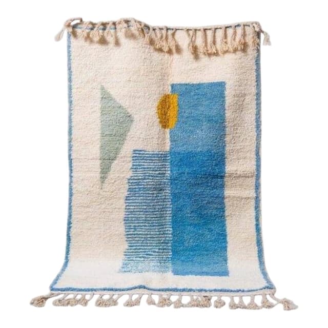 Handwoven rug 200x300 cm, wool, multicolour, Morocco - DIMENSION