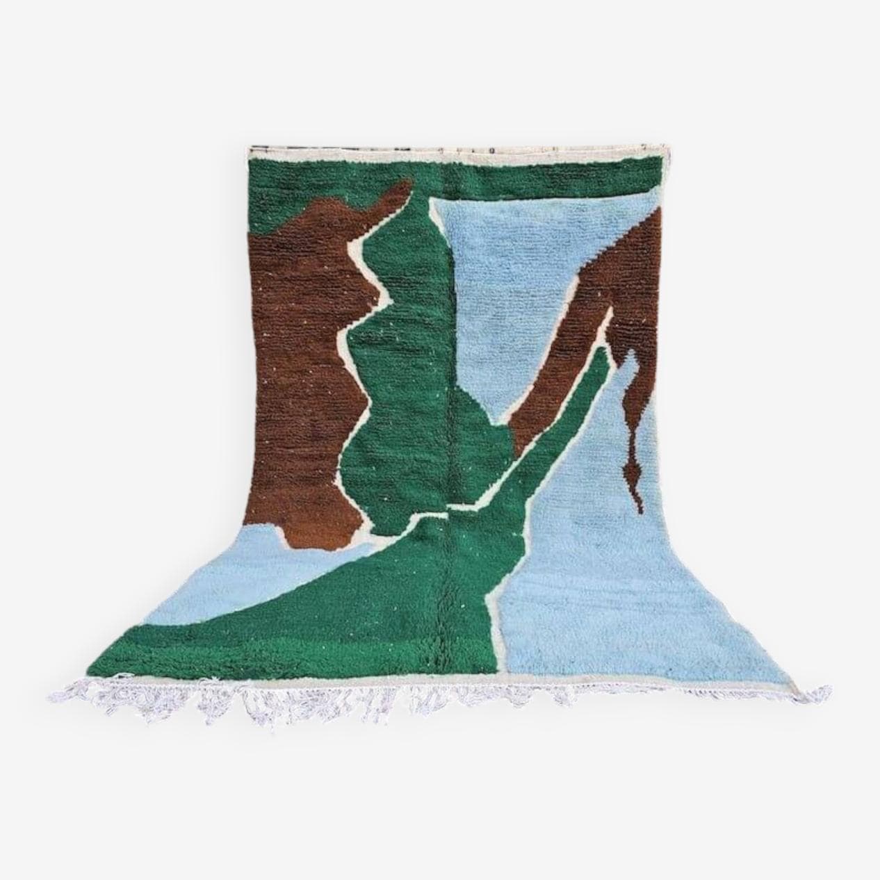 Handmade rug 150x250 cm, wool, multicolor, Morocco - 209368