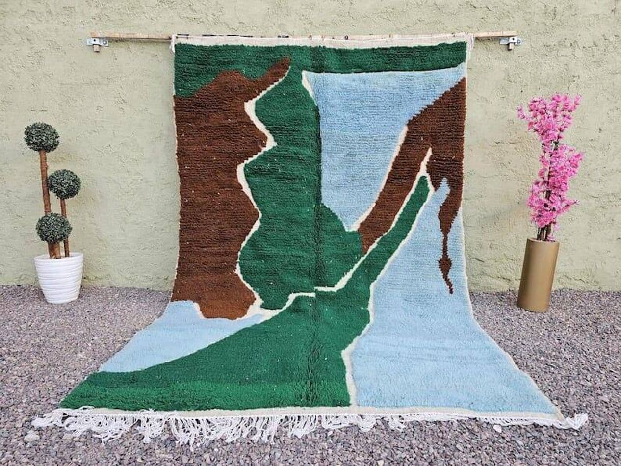 Handmade rug 150x250 cm, wool, multicolor, Morocco - 209369