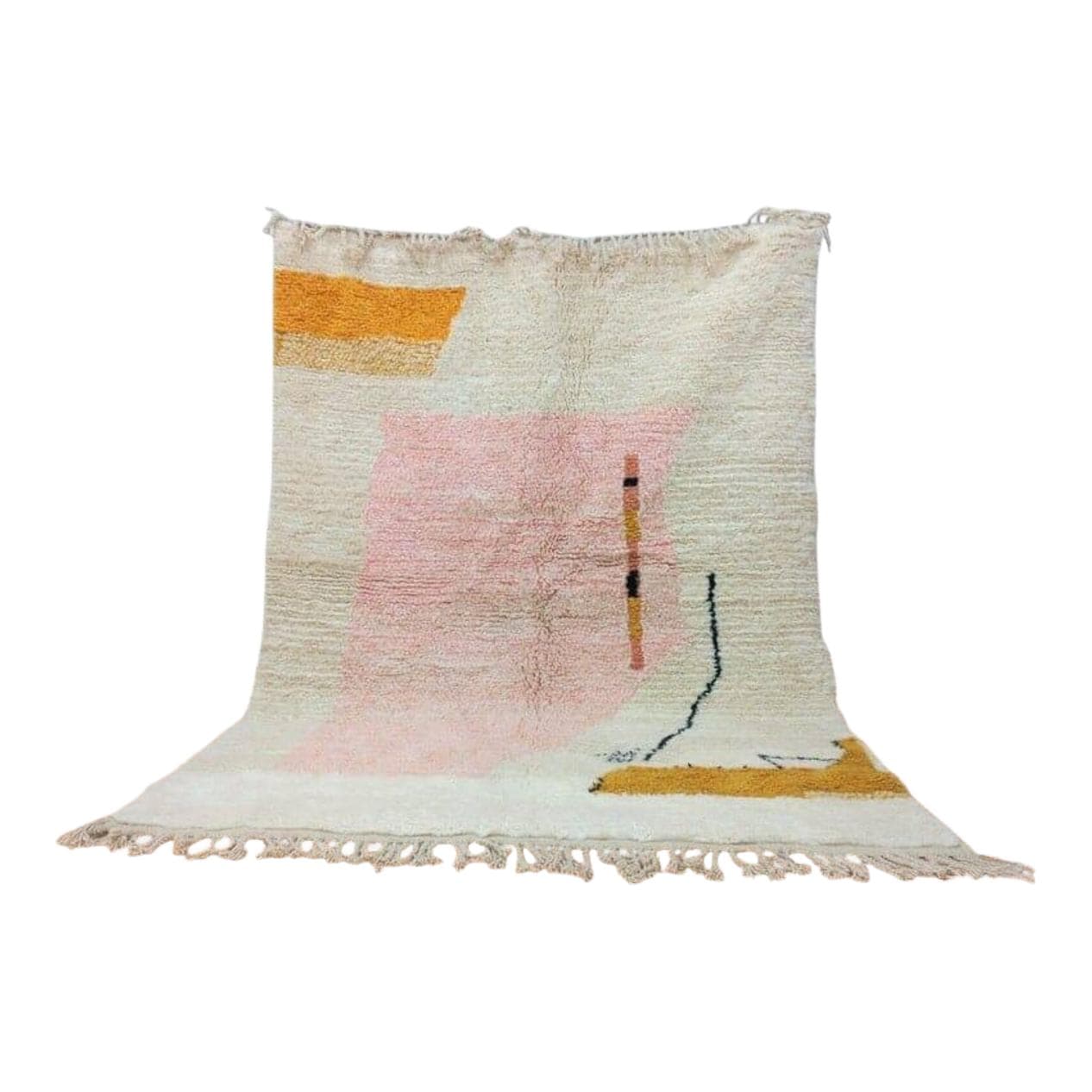 Ręcznie tkany dywan 150x250 cm, wełna, multikolor, Maroko