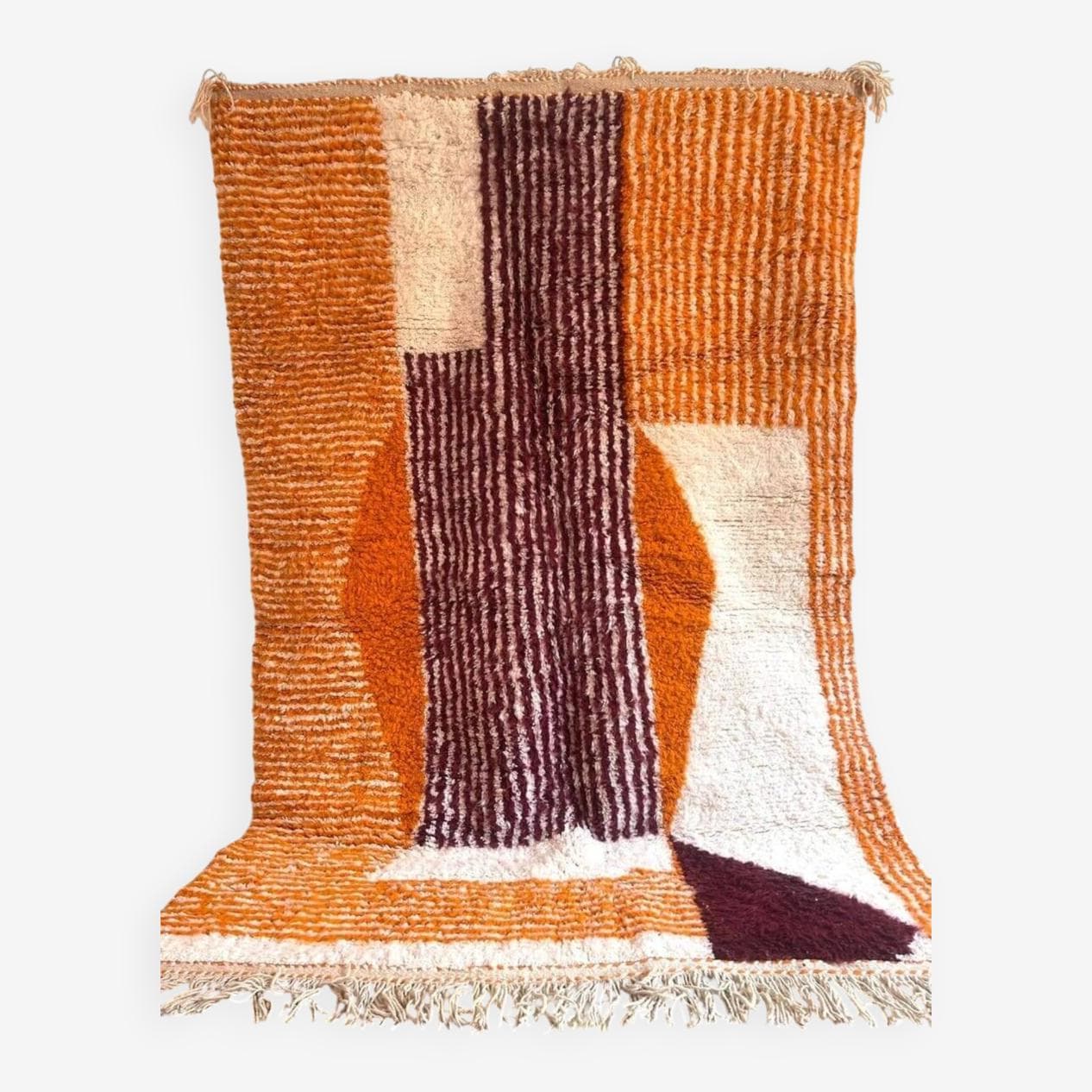 Ręcznie tkany dywan 150x250 cm, wełna, multikolor, Maroko - 209596