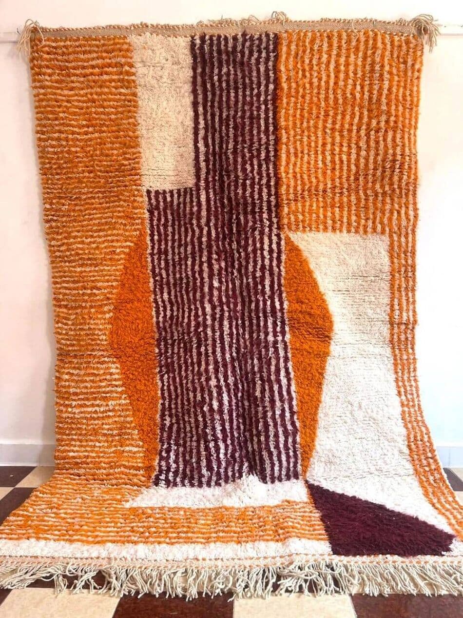 Ręcznie tkany dywan 150x250 cm, wełna, multikolor, Maroko - 209597