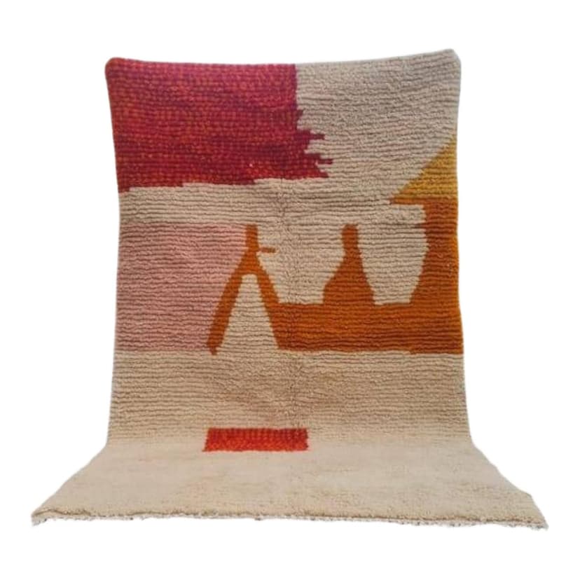 Ręcznie tkany dywan 150x250 cm, wełna, multikolor, Maroko