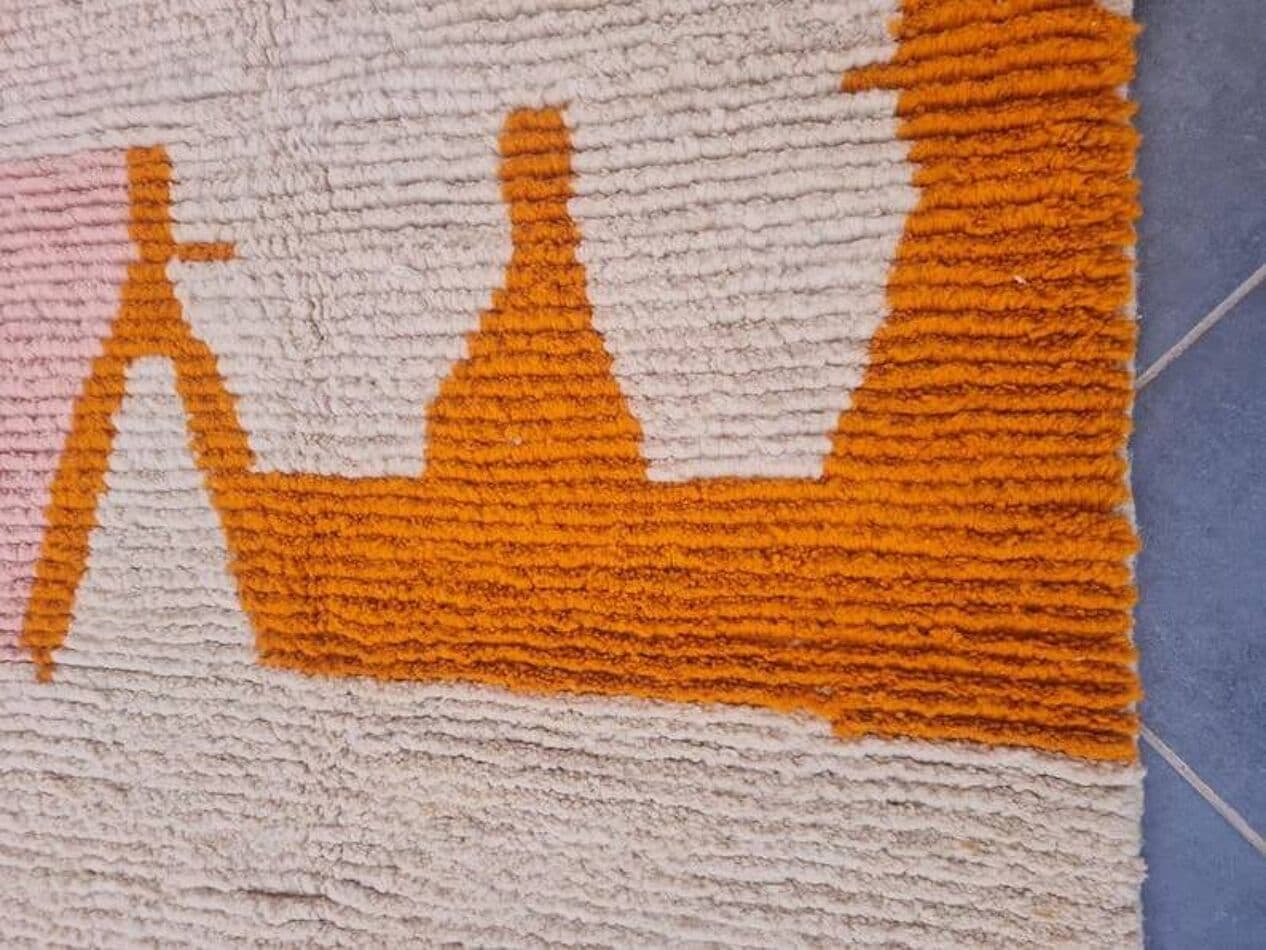 Ręcznie tkany dywan 150x250 cm, wełna, multikolor, Maroko - 210064