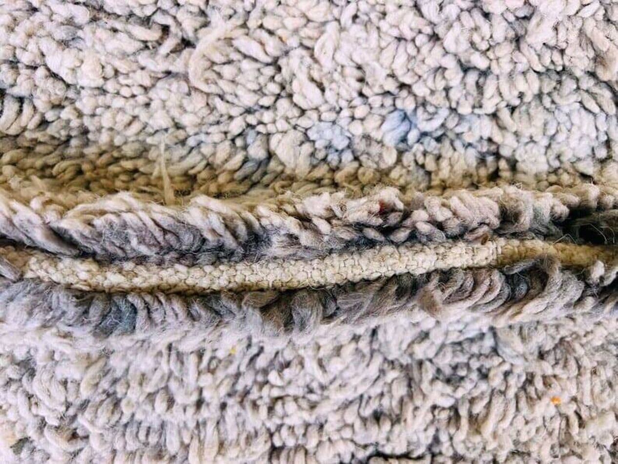 Ręcznie tkany dywan 150x250 cm, wełna, szary, beżowy, Maroko - 210036