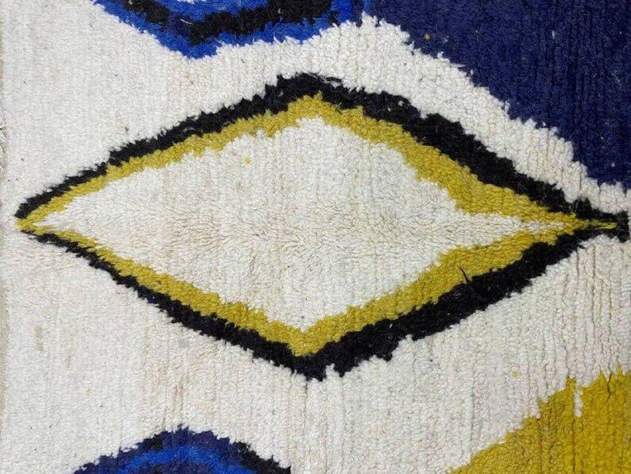 Ręcznie tkany dywan 150x250 cm, wełna, multikolor, Maroko - 210017