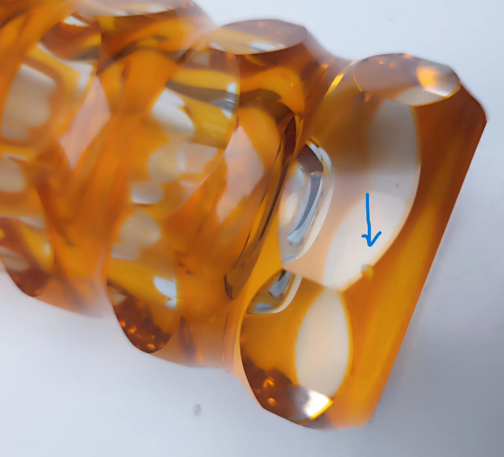 Wazon Art Deco, szkło pomarańczowy, Carl Meltzer, Czechosłowacja, lata 20. - 15263