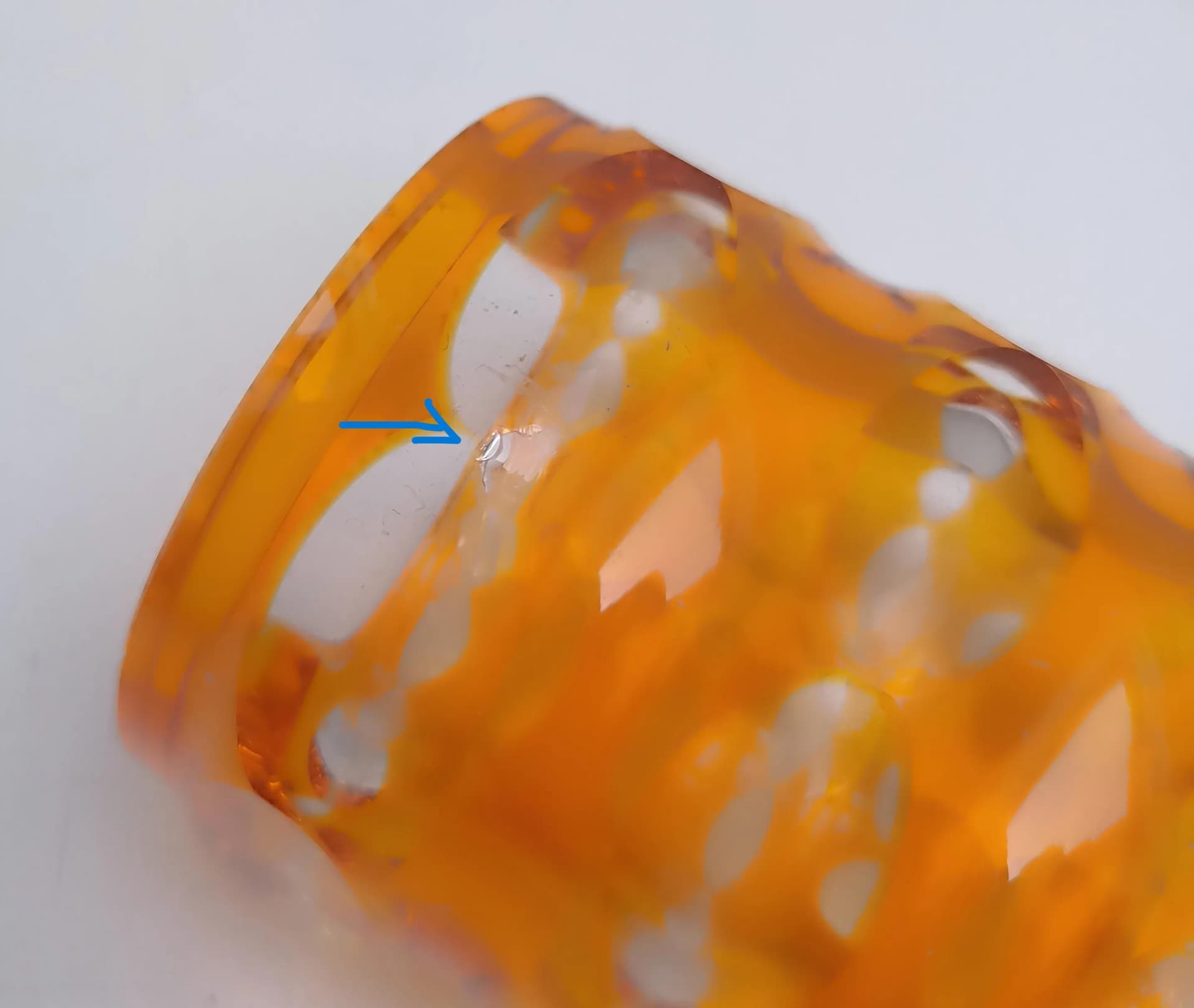 Wazon Art Deco, szkło pomarańczowy, Carl Meltzer, Czechosłowacja, lata 20. - 15262