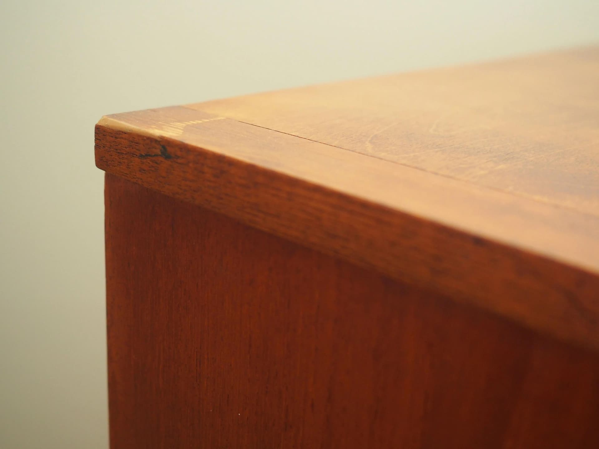 Wardrobe, orange teak, Denmark, 1960s. - 15202