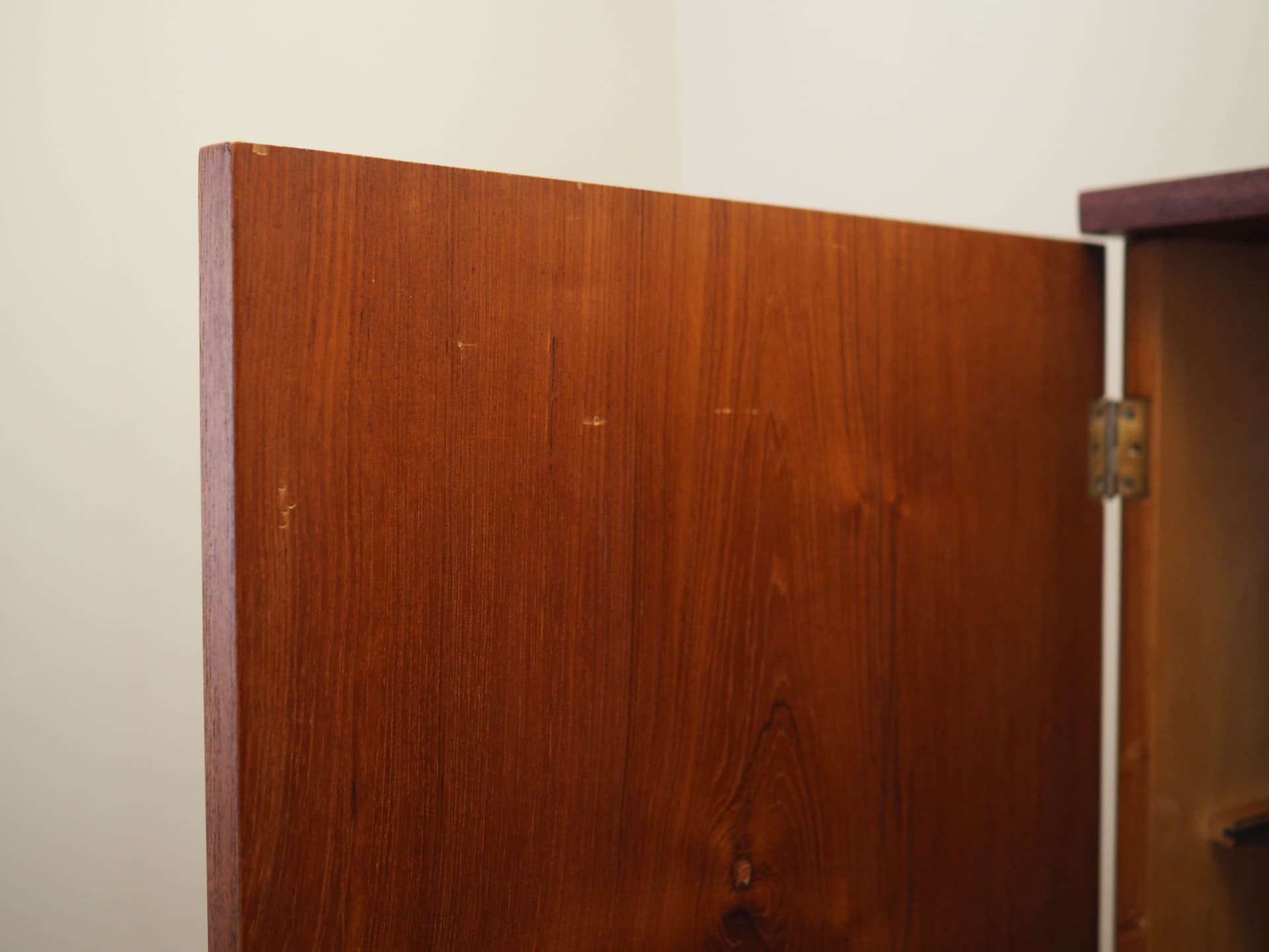 Wardrobe, orange teak, Denmark, 1960s. - 77190