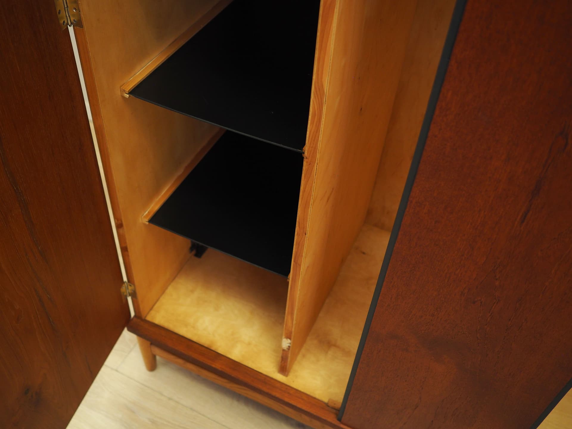 Wardrobe, orange teak, Denmark, 1960s. - 77192