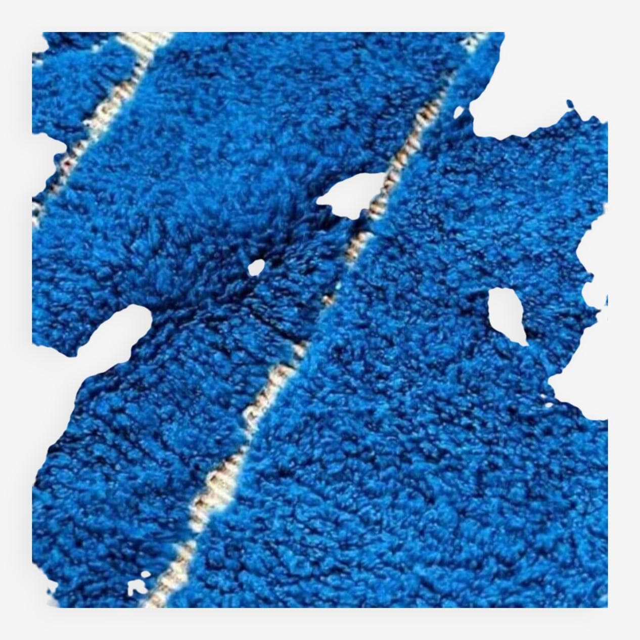 Handwoven rug 200x300 cm, wool, blue, Morocco - 209843