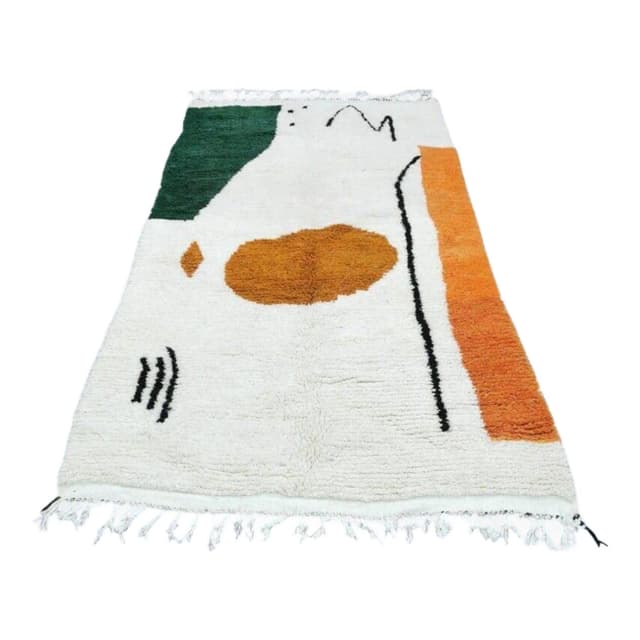 Ręcznie tkany dywan 150x250 cm, wełna, multikolor, Maroko - WYMIARY