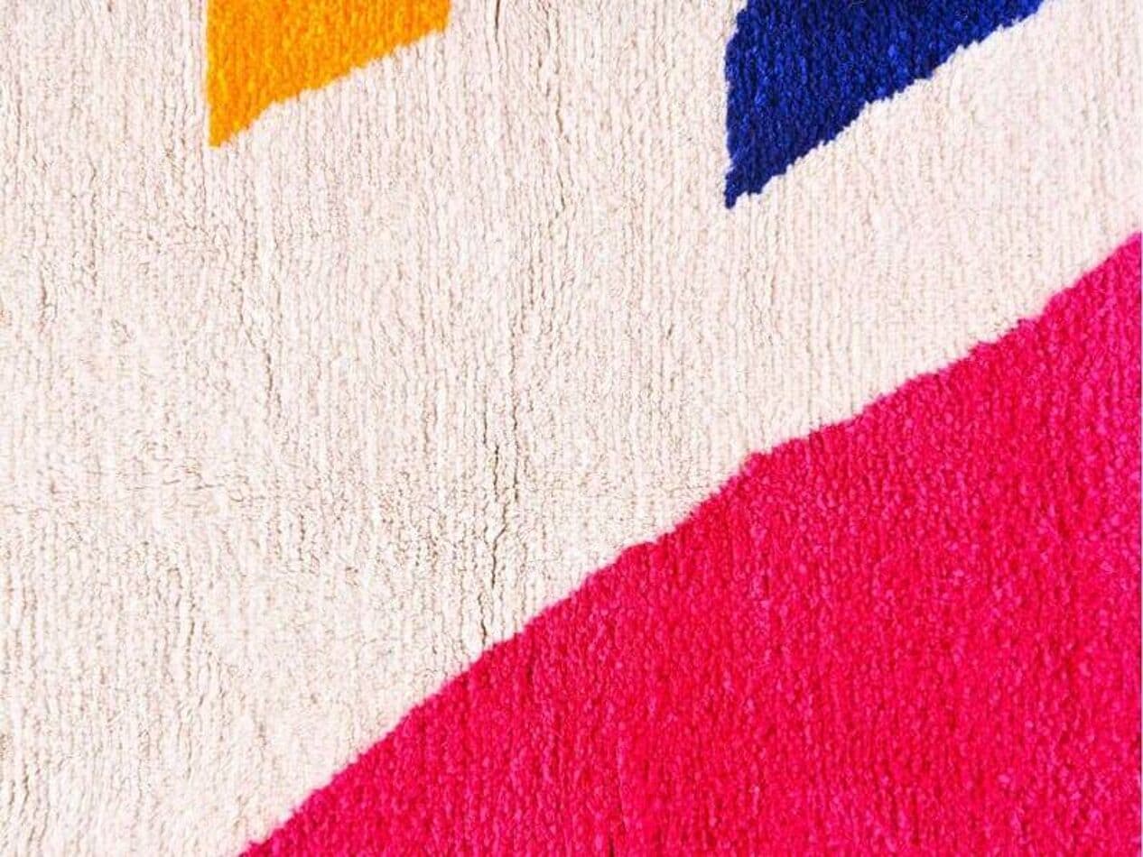 Ręcznie tkany dywan 150x250 cm, wełna, multikolor, Maroko - 209772