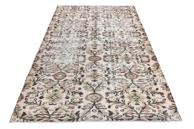 Rug 227x155 cm, beige, wool, Turkey, 1970s - DIMENSION