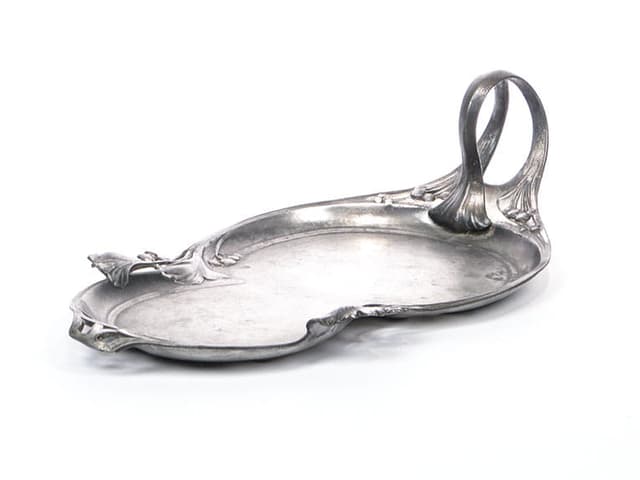 Tray, Art Nouveau, silver, WMF, Germany, early 20th c. - DIMENSION
