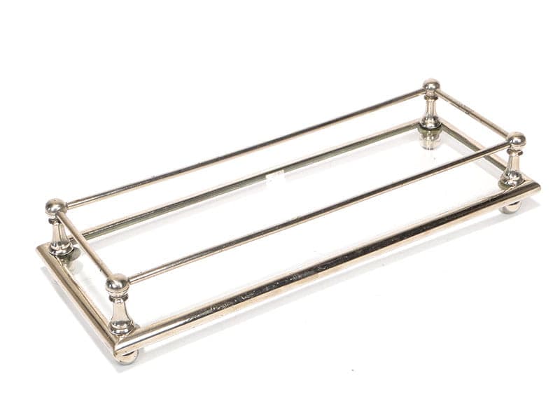 Taca Art Deco, szkło, mosiądz platerowany srebrny, Polska, lata 20.