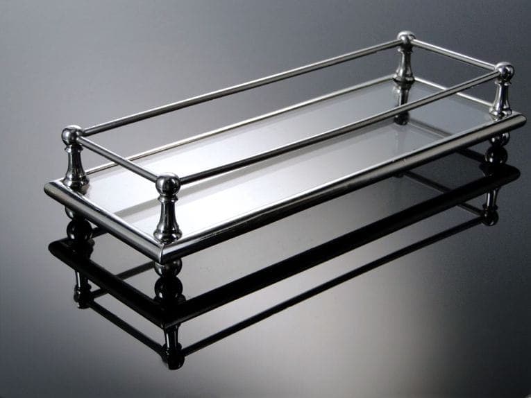 Taca Art Deco, szkło, mosiądz platerowany srebrny, Polska, lata 20. - 210209