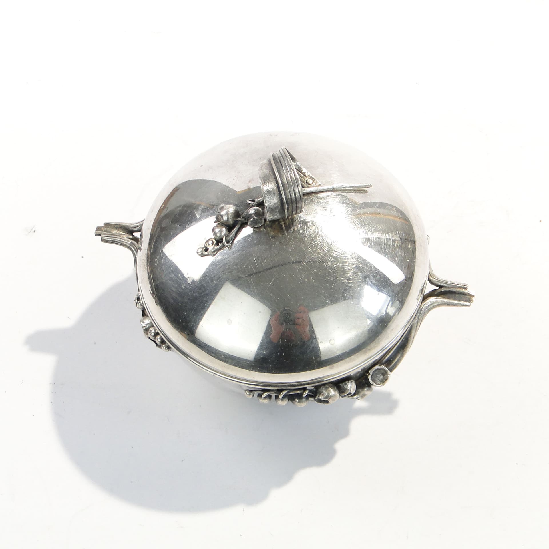 Cukierniczka Art Nouveau, srebro, Polska, lata 60. - 210235