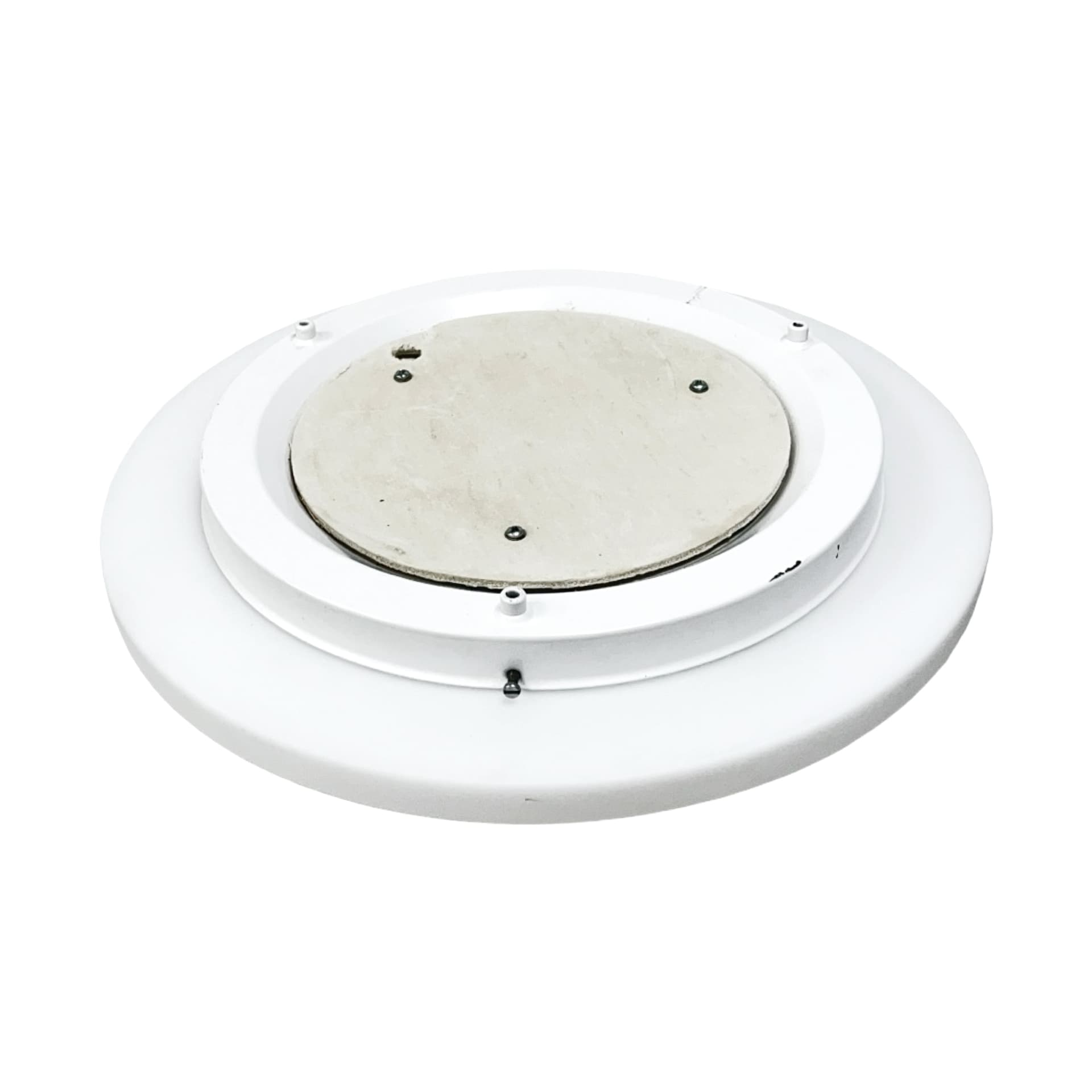 Plafon Space Age, biały, szkło, Peill & Putzler, Niemcy, lata 70. - 210328