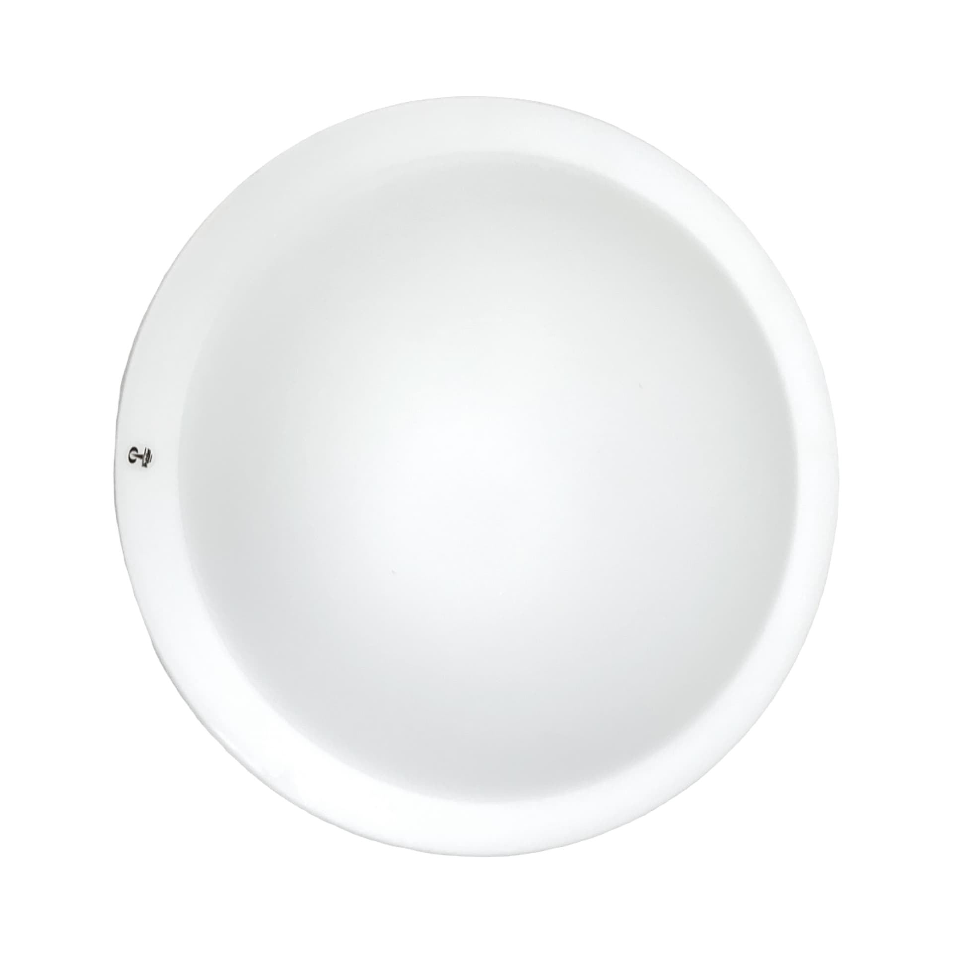 Plafon Space Age, biały, szkło, Peill & Putzler, Niemcy, lata 70. - 210333