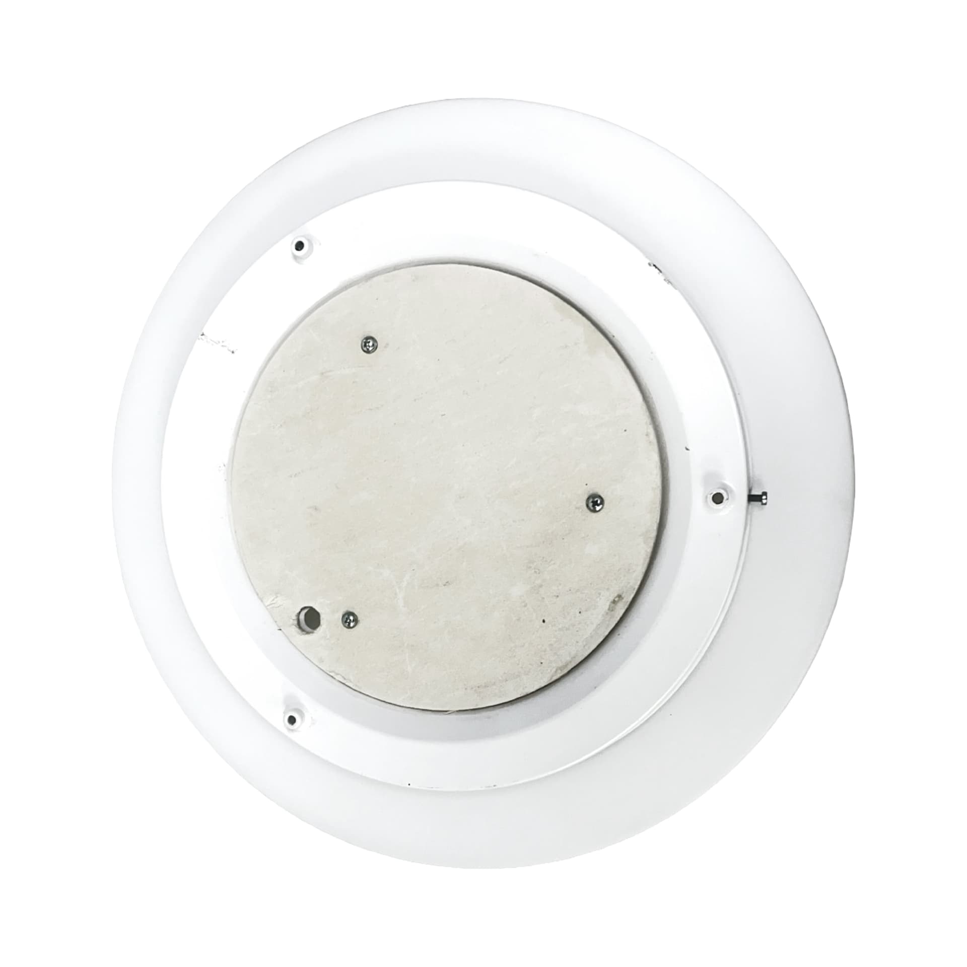 Plafon Space Age, biały, szkło, Peill & Putzler, Niemcy, lata 70. - 210329