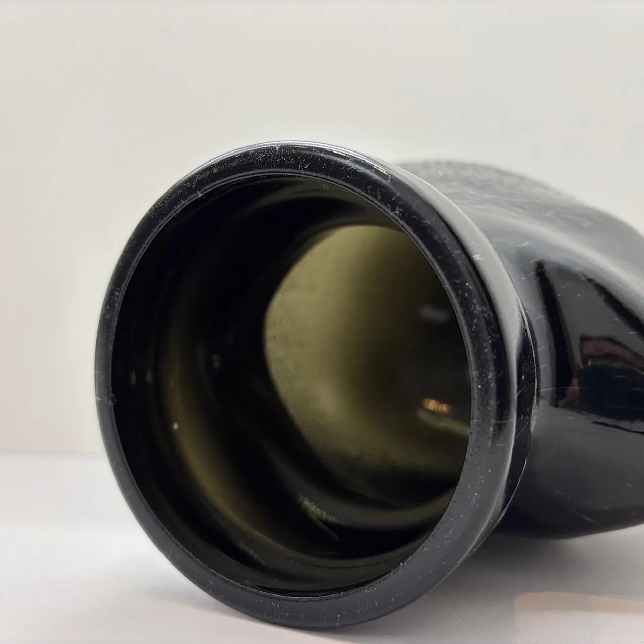 Decorative head, green glass, Germany, 1980s. - 15297