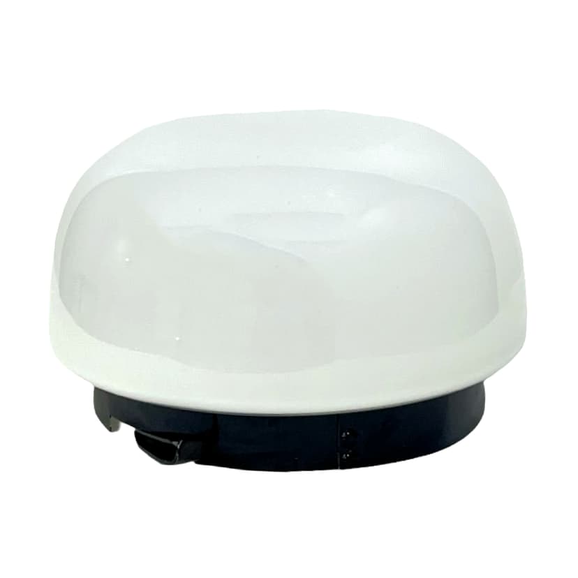 Plafon, szkło opalowe białe, RZB (Rudolf Zimmermann Bamberg), Niemcy, lata 70.