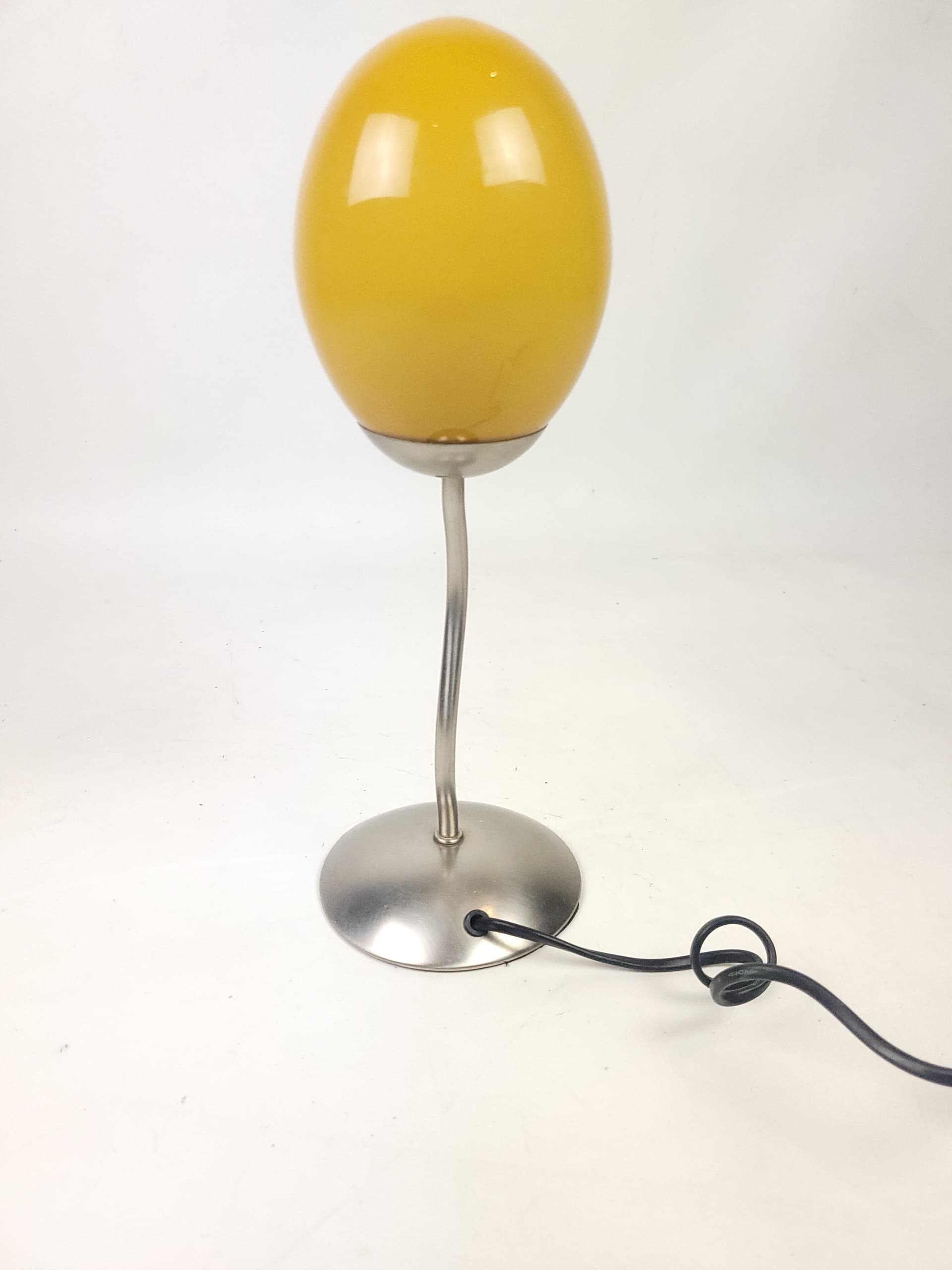 Lampa stołowa Memphis, żółty, szkło, lata 90. - 210508