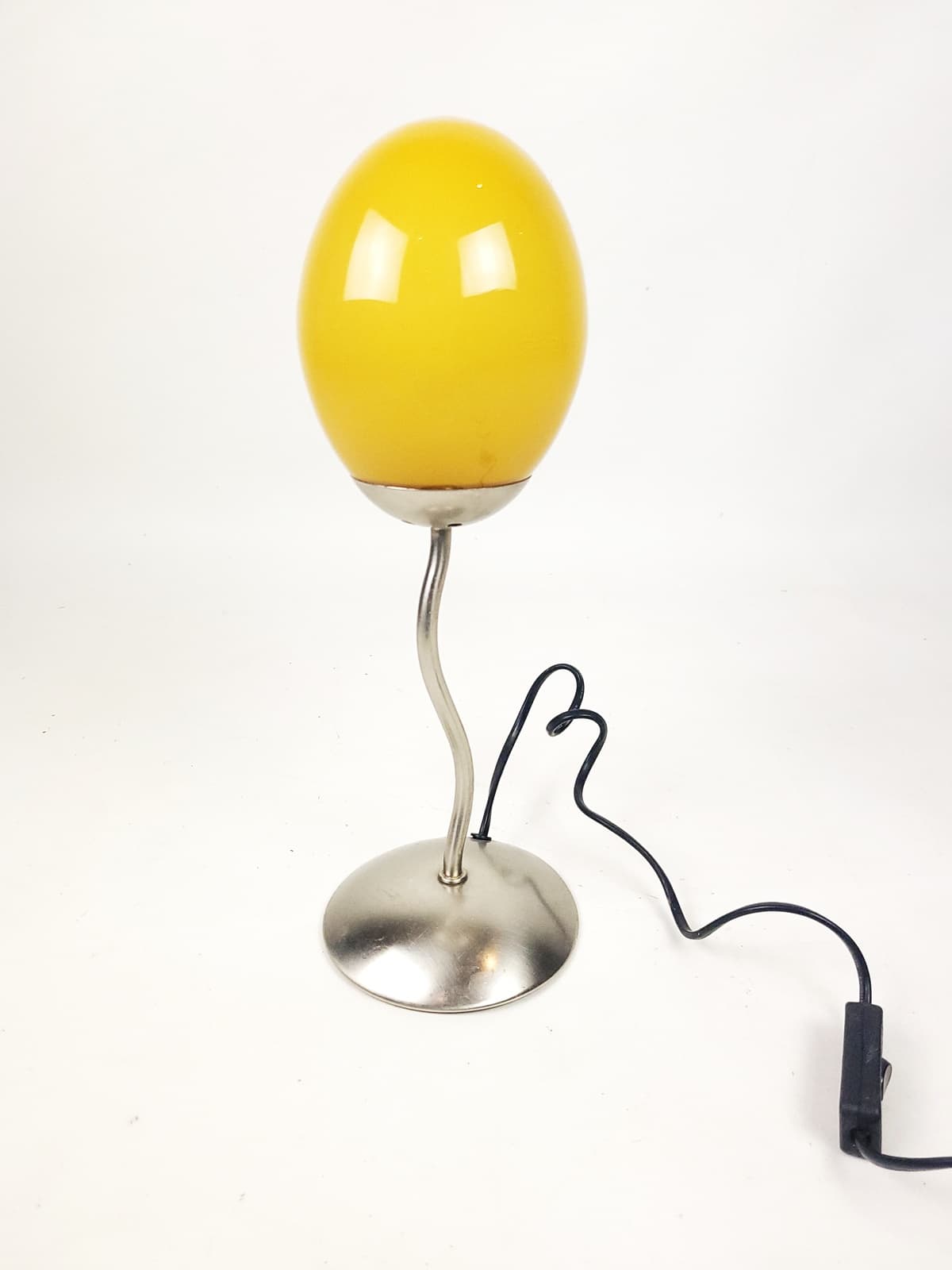 Lampa stołowa Memphis, żółty, szkło, lata 90. - 210503