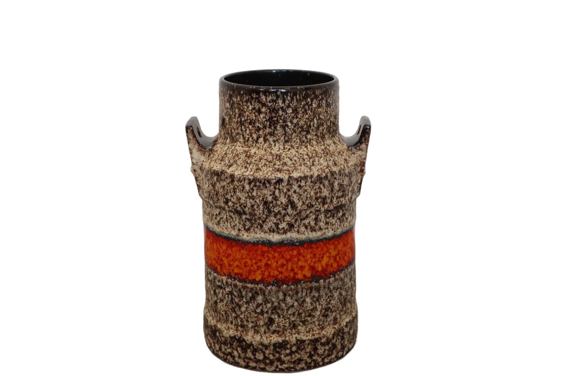 Multicolor Stoneware Vase, Fat Lava Style, Germany, 1970s