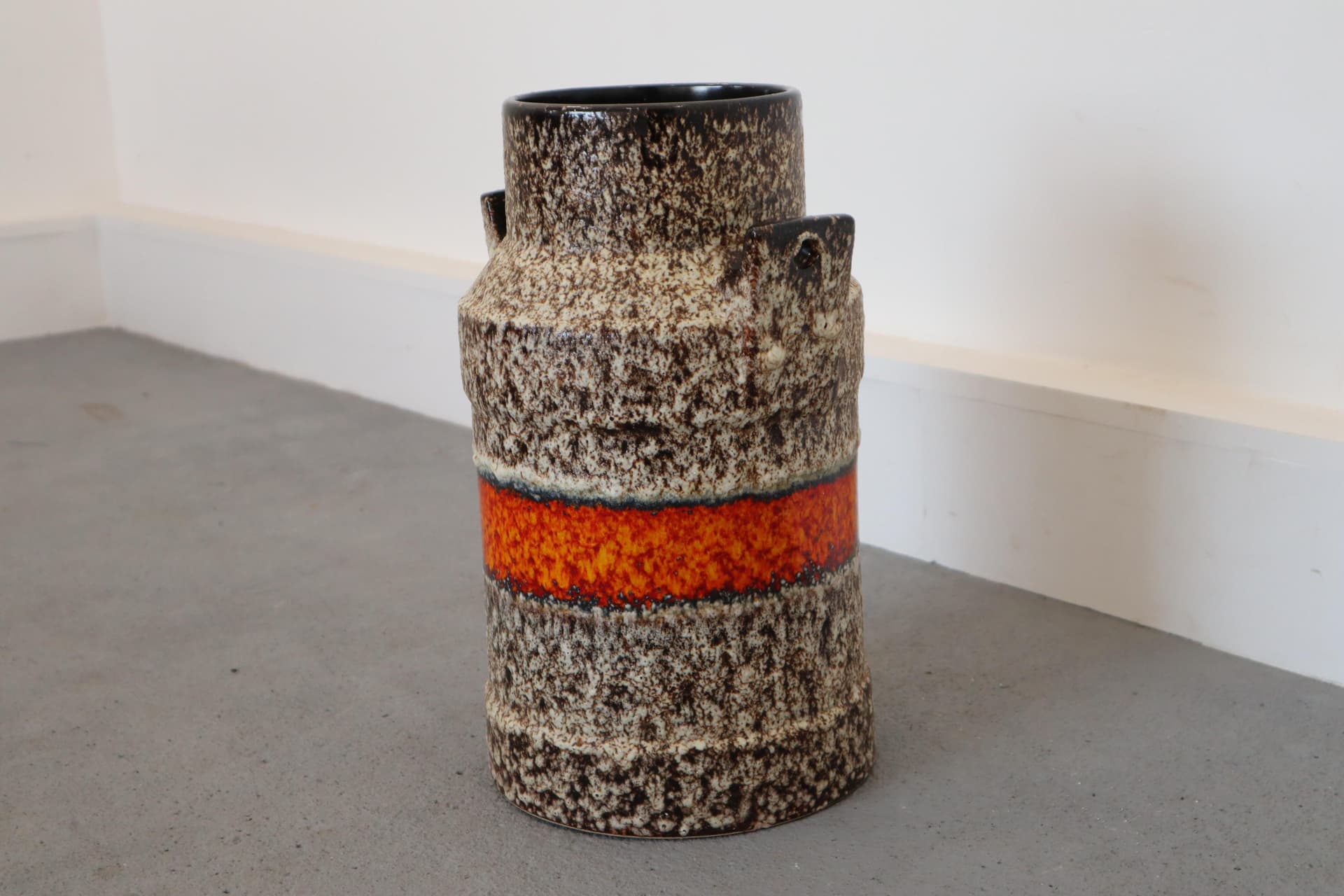 Multicolor Stoneware Vase, Fat Lava Style, Germany, 1970s - 15242