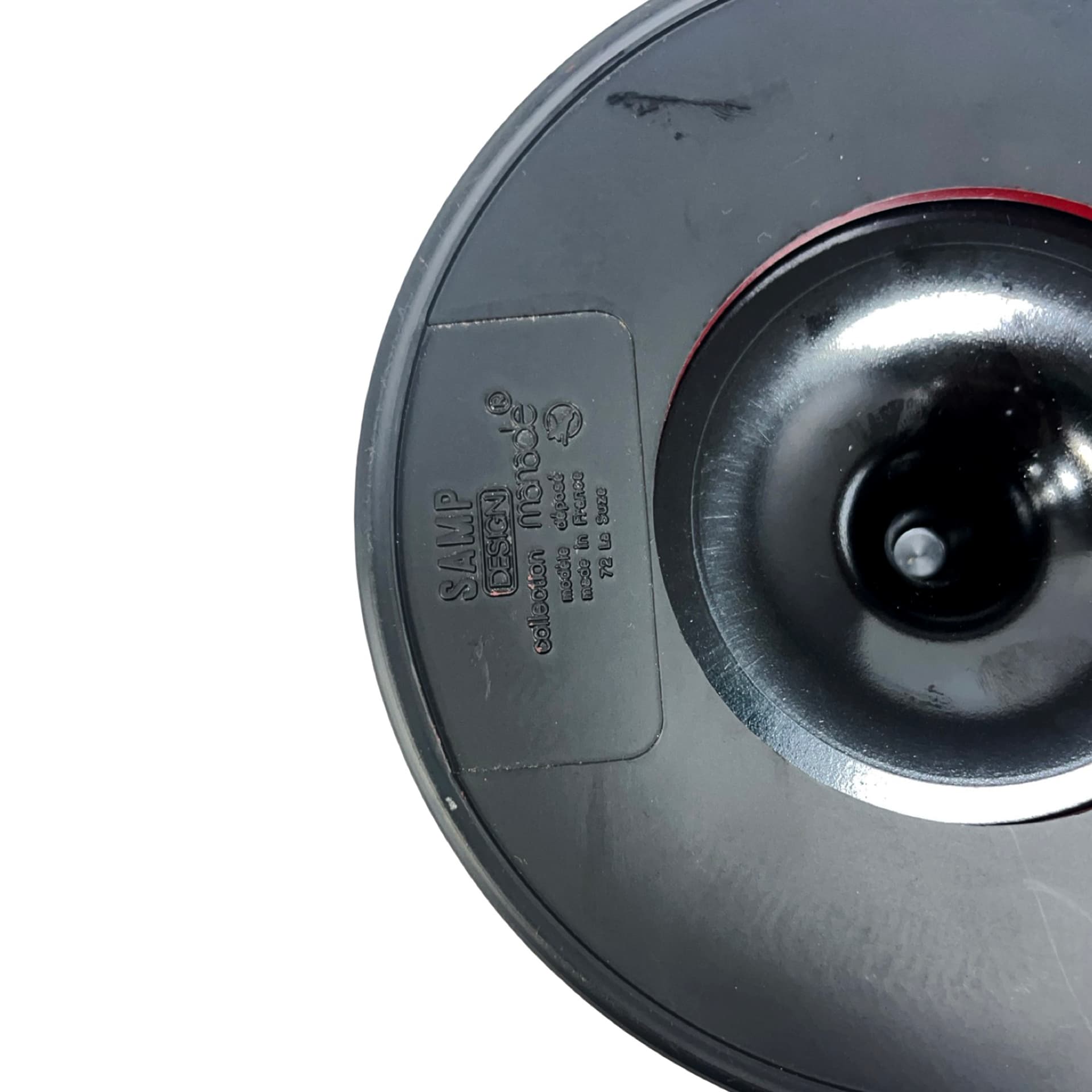 Popielniczka Manade, czerwona, plastik, proj. J.-R. Taloppa, SAMP Design, Francja, lata 70. - 210646