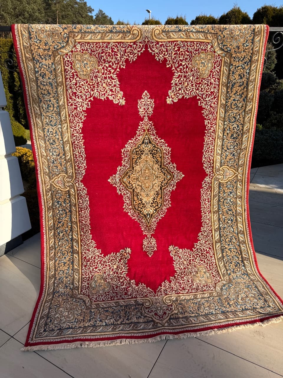 Persian Rug Indo Kirman 280x185 cm, red wool, India - 210657