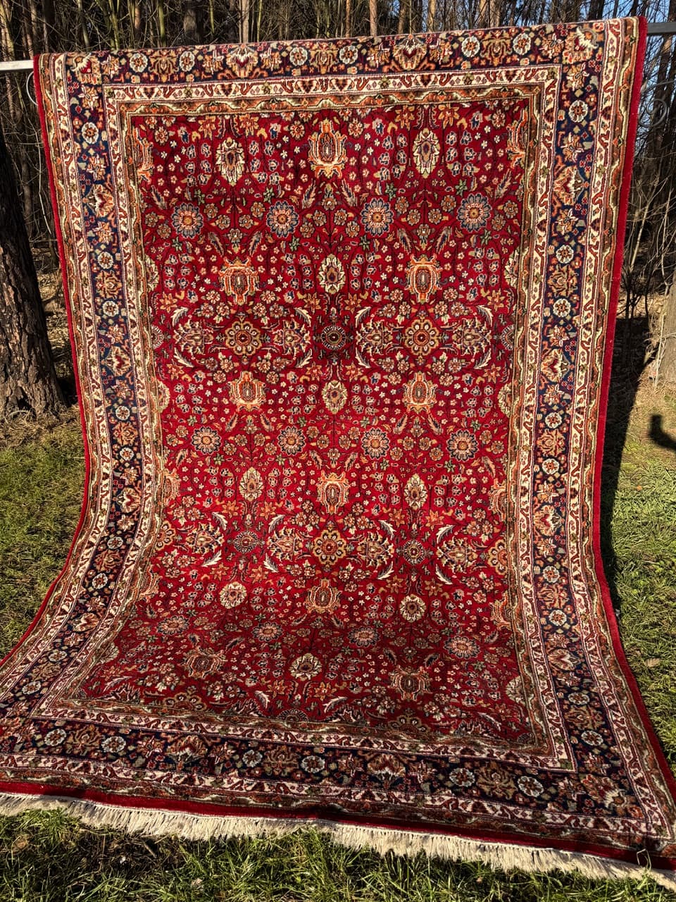 Dywan Indo Ispahan, multikolor, wełna, Indie - 210686