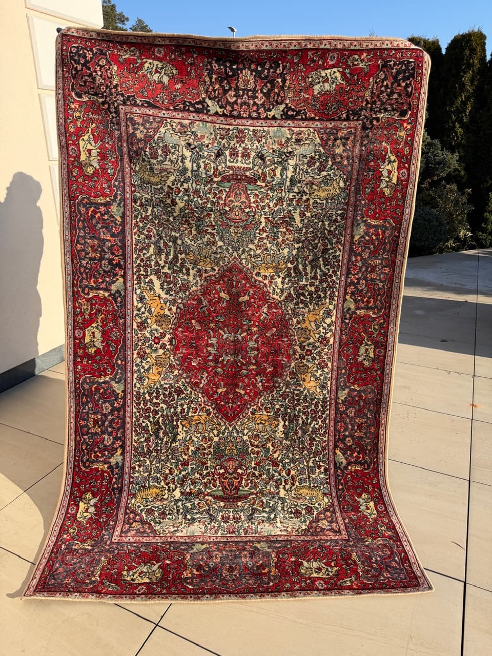 Dywan perski Ghoum, multikolor, wełna, Iran, lata 60. - 210752